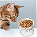 Xoeryoy Cat Food Bowl Ceramic Cat Bowl with Stand Cute Raised Feeding Plate Elevated Pet for Dog Feeder