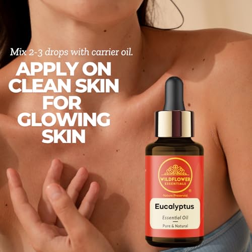 Image of Eucalyptus Essential Oil for Skin, Hair, Diffuser, Humidifier, DIY Soap Making, Candle Making & Aromatherapy 30ml (1 oz)