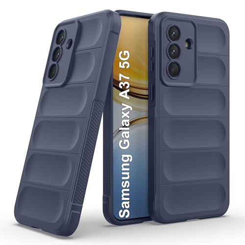 Image of Zapcase Back Case Cover for Samsung Galaxy A37 5G | Compatible for Samsung Galaxy A37 5G Back Cover | Liquid Silicon Magic Case with Camera Protection | Sapphire