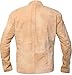 Morocco Daniel Craig Blouson Beige Suede Real Leather Jacket (XL)