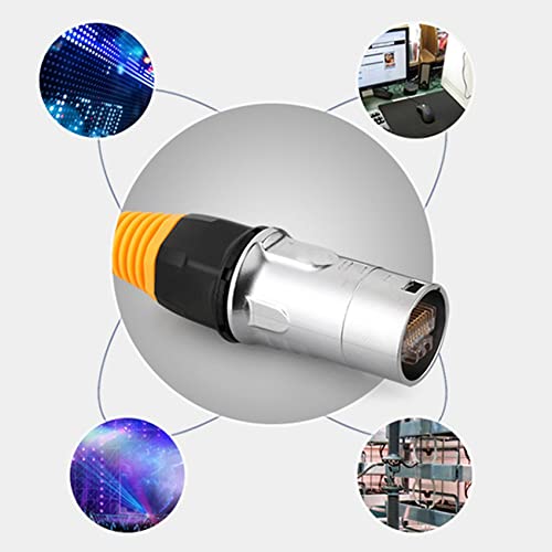 Enchufe una prueba de agua para Ethernet exterior RJ45 IP67 cable de red pack 3 5