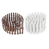 Mini clôture de jardin en piquets - son aspect et sa texture réalistes lui confèrent un meilleur effet décoratif, idéal pour décorer une clôture de fête