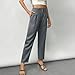 Gray Work Office Elegant Brunch for Ladies Winter Fall Lace Faux Linen Tie Knot Straight Leg Basic Trousers Pants Blazer Coats Juniors 2026 Clothing Fashion XL