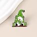 Stoner Gnome Enamel Pin, Marijuana Leaf Pin Brooch, 420 Friendly Gift For Weed Lover Cannabis Smoker, Stoner Life Lapel Badge, Pot Humor Brooches, Weed Garden Gnome Meme Accessories