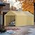 Carport, 10 x 20 Heavy Duty Carport Canopy with Removable Sidewall, Portable Garage with All-Season Tarp, Outdoor Storage Shelter Waterproof Car Canopy for Party Event Wedding Gathering (Beige)