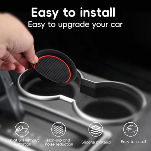 auovo tapetes insertos para portavasos Ford F150 2009-2014 miniatura 2