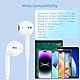 iPhone Kopfhörer mit Kabel, Kabelkopfhörer für iPhone14, In Ear Kopfhörer mit Mikrofon und HiFi Stereo Ohrhörer für iPhone 11 12 13 14 Pro Max/14Pro/XR/XS/X/SE/8/7/Plus/iPad Air Mini Unterstützt iOS