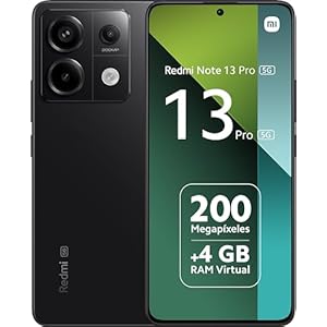 Xiaomi Redmi Note 13 PRO 5G + 4G LTE (256GB + 8GB) 6.67″ 200MP Triple (Tmobile Mint Tello & Global) Global Bands Unlocked + (Fast Car Dual Charger Bundle) (Midnight Black (Global ROM))