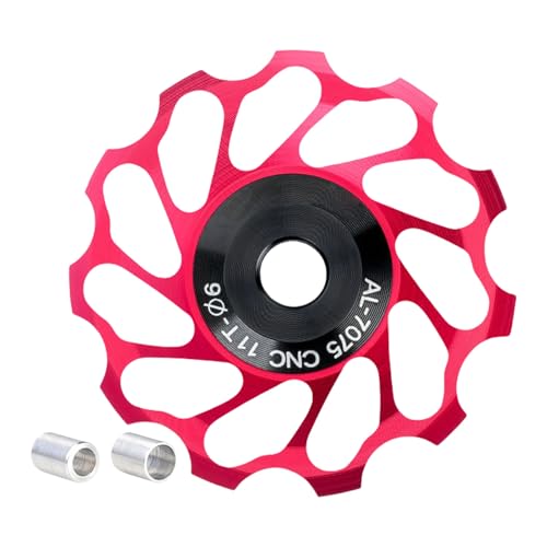 JINPIAOPIAO 耐久性 アルミニウム合金 歯 バイク ガイドホイール プーリー ロードバイク ディレーラー スムーズなサイクリング用