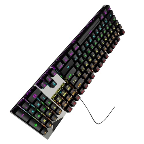 Clavier mécanique gaming RVB 82 touches à interrupteurs bleus ultra réactifs