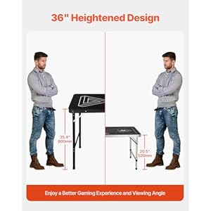Vevor8footportablepongtablefoldingtailgatetablecupholesdryerasemarkersandcarryinghandlesadjustableheightlightweighttableforofficetailgatepartycamping Urban Country Home Decor Vevor 8 foot portable pong table folding tailgate table cup holes dry erase markers and carrying handles adjustable height lightweight table for office tailgate party camping urban country home decor