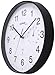 Produktbild WT8945 Funkwanduhr mit Temperaturanzeige und Luftfeuchteanzeige, 30 cm, schwarz