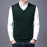 MENS KNITWEAR GILET MATERIAL: Diese Herren gestrickte V Hals Pullover Pullover aus hochwertigem Nylon.health und Umwelt freundlich, nicht leicht zu verblassen, Falten, weich und komfortabel, leicht und atmungsaktiv, hautfreundlich und langlebig.