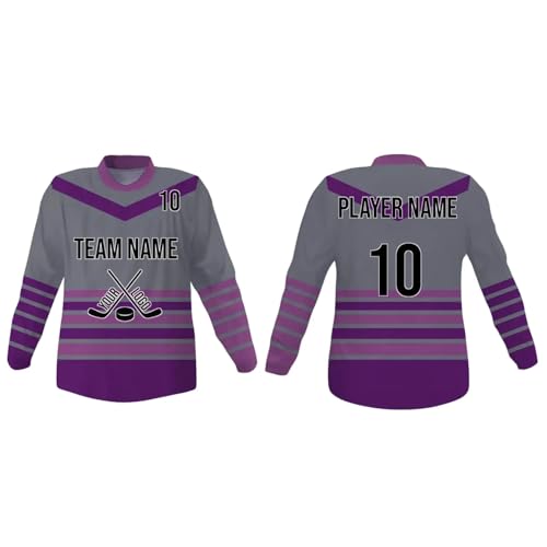 Image of SGS Sports Gear Custom Hockey Jersey, Personalized Reversible or Standard Design with Name & Number, Hockey Jersey