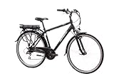 F.lli Schiano E-Ride, E Bike Trekking 28 Zoll, 36V 10.4Ah Abnehmbarer Akku, Motor 250W 40Nm, Trekking EBike für Herren, Schwarz