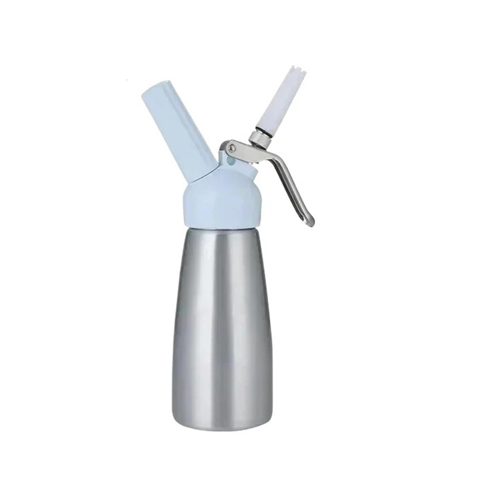 Generisch 250 ml 500 Sahnespender, Schlagsahne mit Dekorationsdüsen(250ml Silver)