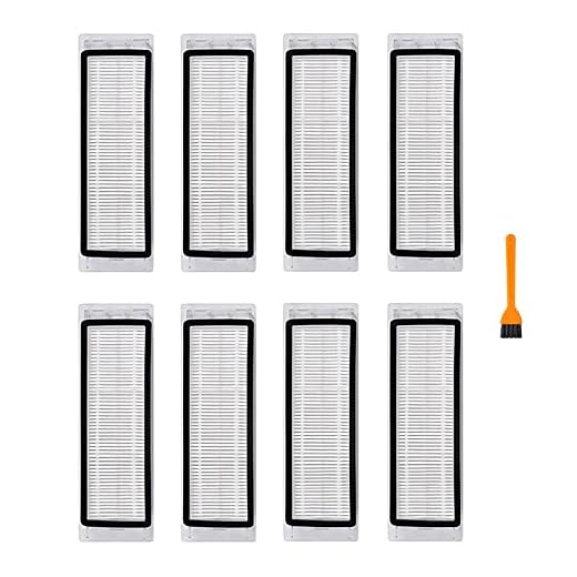 Kit de acessórios de filtro Hepa para aspirador robótico Roborock S4 S5 S6 E4 E20 E25 E35 S50 Xiaomi Mi Mijia Robótico, 8 filtros Hepa