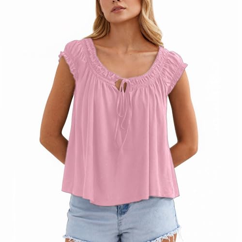 T-shirt plissé femme col rond idéal pour vos tenues de bureau