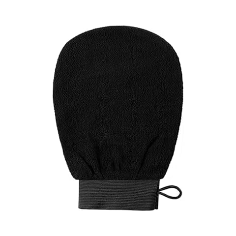 CIDOKAT Exfoliating Mitt for Body Scrub Exfoliator Glove Revive Glow Keesa Exfoliating Glove Exfoliate Bath Korean Deep Exfoliating Gloves for Shower Dead Skin Remover Scrubber Exfoliation 1pcs Black Cover