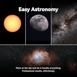 DWARFLAB Dwarf 3 Smart Telescope - Portable Astrophotography Camera, Capture Astronomy/Wildlife/Panorama, AZ/EQ Mode, Built-in Processing, 4K Auto-Tracking, Ultra-Light 3lb, Ideal for All Ages