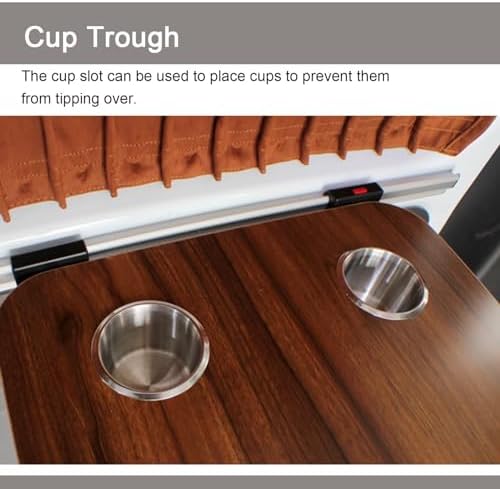 Foldable RV Dining Table Wall Mounted Floating Table for Campervans & Motorhomes Max Load 44 lbs (20 kg) Space Saving Gray Design for Outdoor & Indoor Use