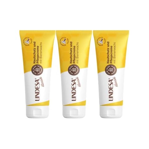 Lindesa Pflegecreme mit Bienenwachs Handcreme Hautschutzcreme Hand Creme PE-Tube 60ml (3) Cover