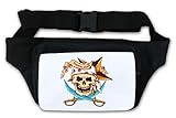 Sublimationsdruck Pirate Grave Captain Skull Star Sword Graphic Bauchtasche