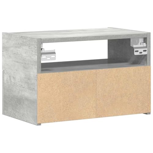 Mesitas de noche de pared color gris hormigón para dormitorio 8