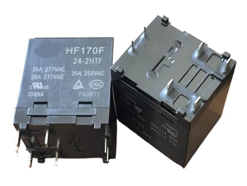 Relé HF170F 24-2HTF 35A interruptor de 6 pines para automatización industrial y cuadros eléctricos