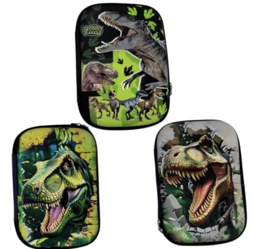 Estojo Escolar 3D Infantil (Desenhos Variados) (DINOSSAURO)