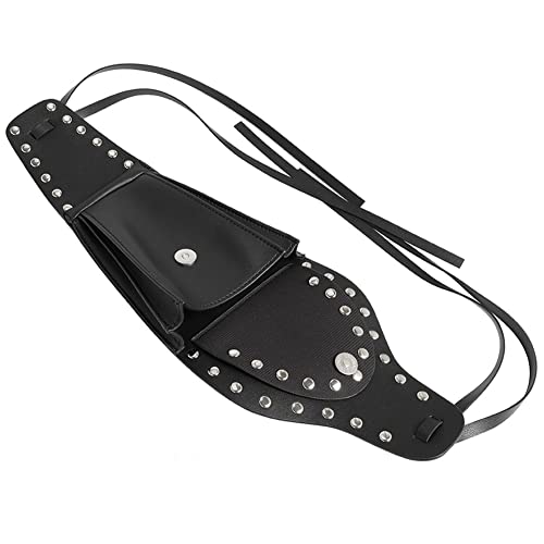 BACAR Gas Fuel Tank Bag, Motorcycle Dash Console Center Pouch PU Leather Rivet Bag for HARLEY-DAVIDSON Sportster models equipped with 3.3 gallons fuel tanks