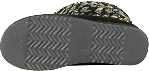 NINA Girls Rubies Boots,Black/Silver,24