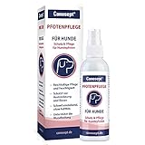 hundepfoten aufkleber Die gereinigten Pfotenballen 2-3 Mal die Woche mit Canosept einschmieren - die Creme zieht schnell ein & hinterlässt keinen Fettfilm / Die Polyhexanid haltige Creme unterstützt dazu die Wundheilung