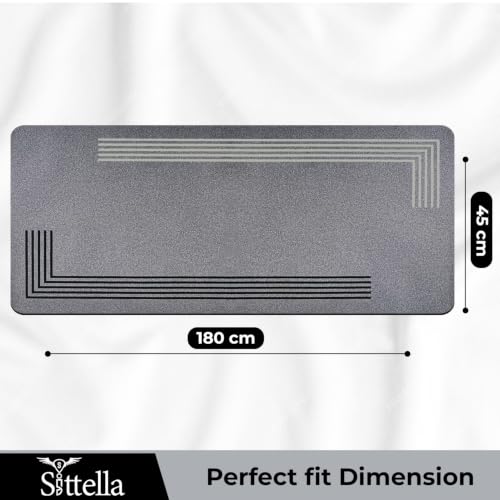Image of SITTELLA Kitchen Floor Mats, Grey, 45x180 CM, Set of 1