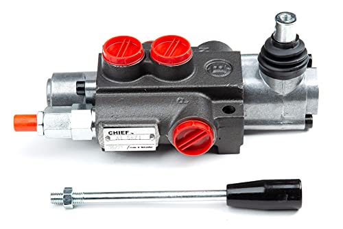 Chief - G Series P40 Hydraulic Directional Control Valves-Manual Hydraulic Valve - Hydraulic Speed Control Valve, 1 Spool, 10 GPM, 4 Way 3 Pos Spring Tandem Center, SAE 10, SAE 8 Outlet Ports, 3625PSI - Thumbnail 5