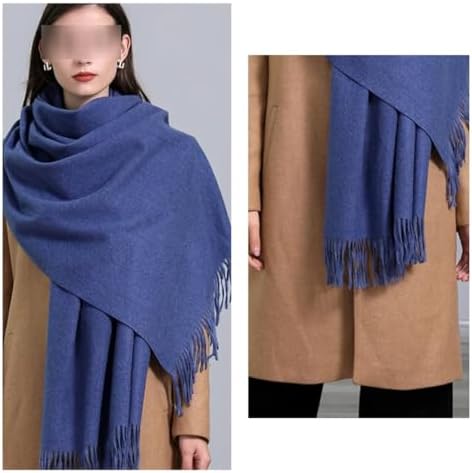 ACNCN Kaschmir-Schal Damen - Zweifarbiger Pashmina Schal 200x70cm Für Winter & Besondere Anlässe