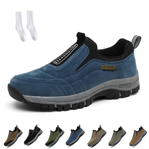 Enjerr Orthopedic Shoes, Comfortable Waterproof Orthopedic Walking Shoes, Slip-On Outdoor Sneakers for Men Women