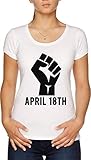 Photo Gallery vendax april 18th t-shirt donna bianco Photo Gallery vendax april 18th t-shirt donna bianco