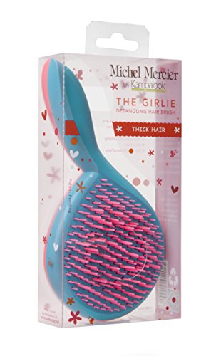 Michel Mercier Detangling Girlie Brush For Thick Hair, Blue