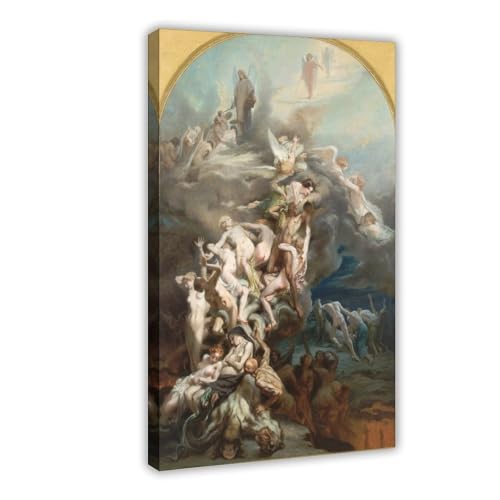 Impression sur toile Octave Tassaert Heaven And Hell - Cadre mural prêt à poser