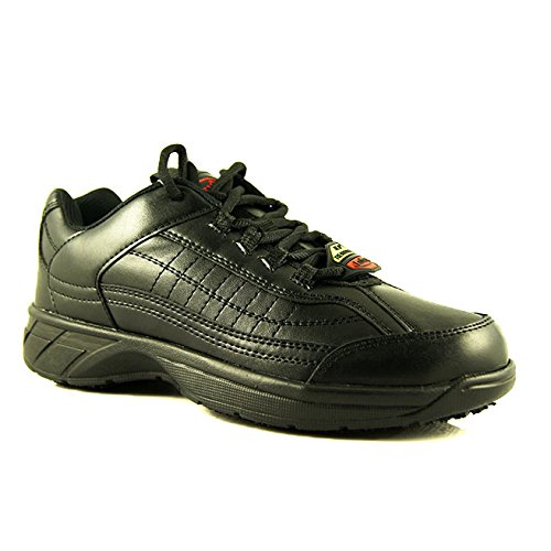 Laforst Emma 4101 Womens Work Slip Resistant Lace Up Sneakers Black 9