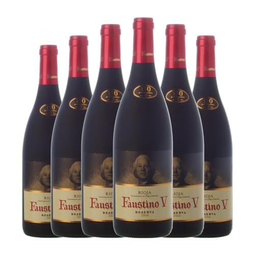 Faustino V Rioja Reserva 75 cl vinho tinto (caixa de 6 garrafas de 75 cl)