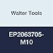 Walter Tools EP2063705-M10 Protodyn HSS Machine Thread Former, TIN Finish, 10 mm Shank Diameter, 1.5 mm Thread Length, 20 mm Cutting Length, 100 mm Overall Length, M10 Cutting Diameter