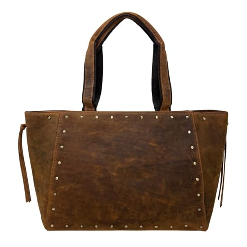 Bolso tote de cuero occidental Myra para mujer – Bolso de mano oficialmente licenciado de Yellowstone con tachuelas miniatura 4