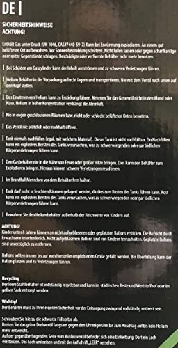 Heliumflasche Carpeta für 20 Luftballons