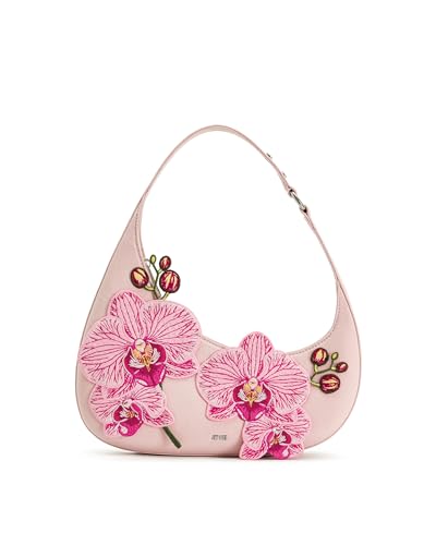 JW PEI Women's Harlee Orchid Embroidered Shoulder Bag - Pink