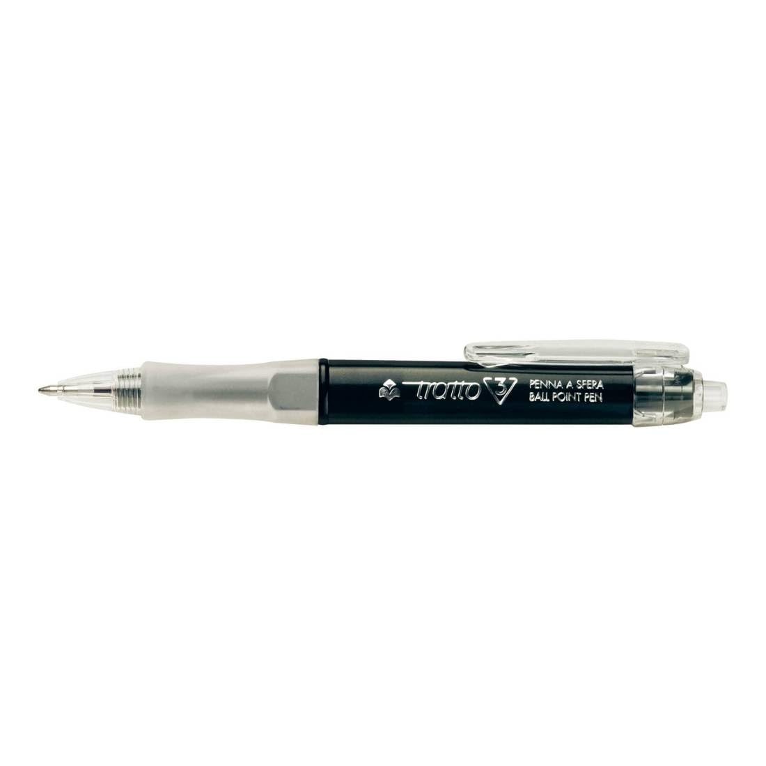 TRATTO confezione da 12 pezzi - penna sfera scatto nero 0.7mm tratto 3