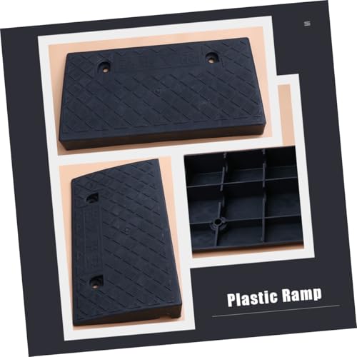 Rampa plástica para vehículo 50x27x9 cm negra miniatura 7
