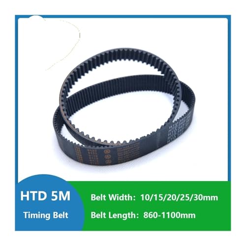 Courroie HTD 5M boucle fermée 1095mm x 20mm transmission synchrone pas 5mm CNC - 3