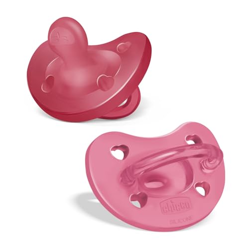 Chicco PhysioForma Ciuccio in Silicone 16 - 36 Mesi, Set di Gommotti Morbidi e Delicati, Supportano la Respirazione...